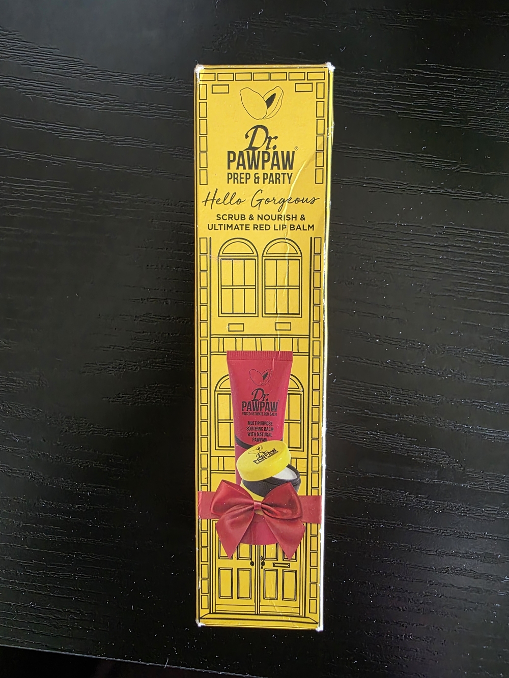 Dr PAWPAW Hello Gorgeous Lip Set - Yellow & Red Packaging